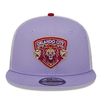 Casquette Snapback 9FIFTY Snapback New Era Orlando City SC Jersey Hook Trucker pour hommes