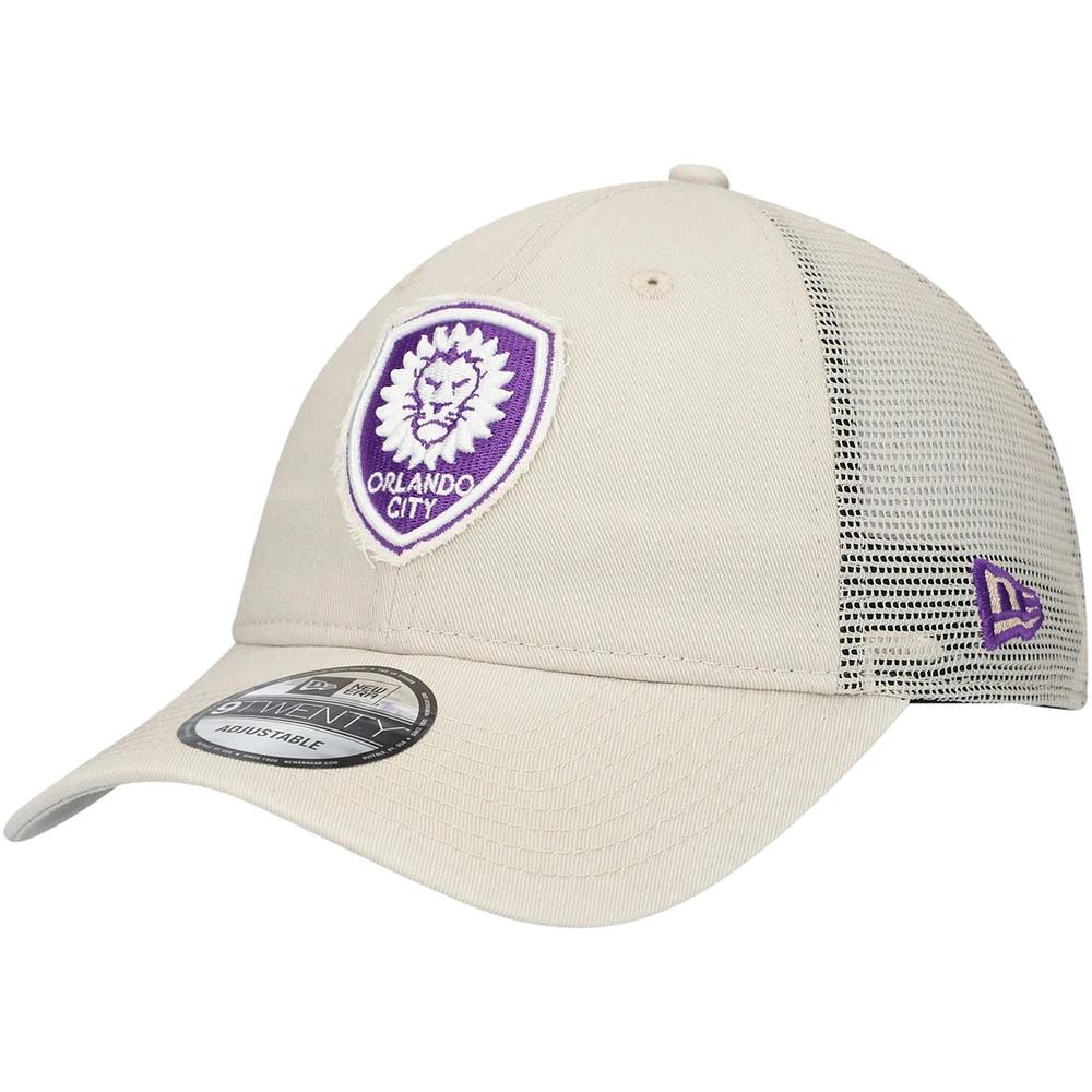 Casquette de camionneur réglable New Era pour hommes, beige