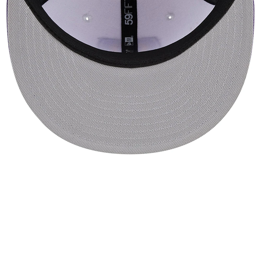 Casquette ajustée 59FIFTY New Era pour homme, blanc/violet, Orlando City SC 2024 Kick Off Collection