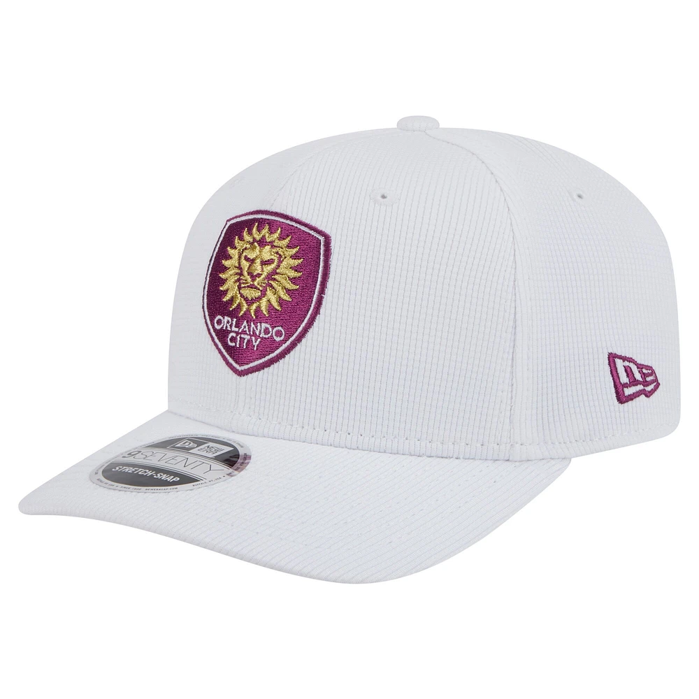 Men's New Era  White Orlando City SC 2025 Jersey Hook 9SEVENTY Stretch-Snap Hat