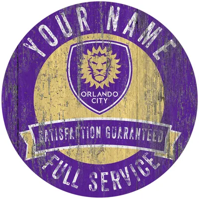 Orlando City SC 12'' Personalized Your Garage Circle Sign