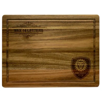 Orlando City SC Large Acacia Personalized Cutting & Serving Board