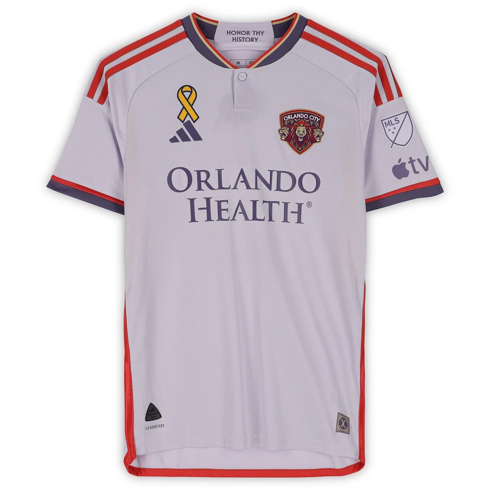 Rafael Santos Orlando City SC Autographed Match-Used #3 Light Purple adidas Jersey from the 2024 MLS Season - Size M