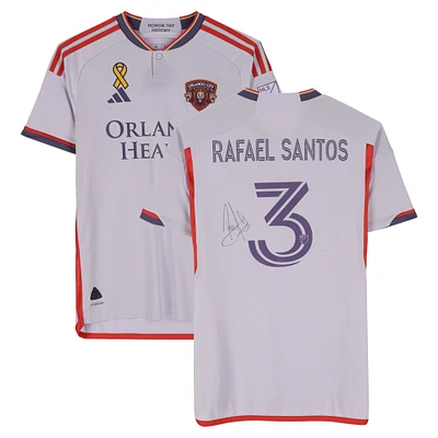 Rafael Santos Orlando City SC Autographed Match-Used #3 Light Purple adidas Jersey from the 2024 MLS Season - Size M