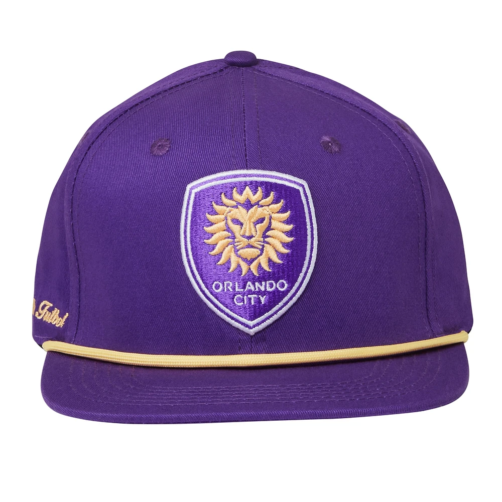 Casquette réglable unisexe Live Breathe Futbol violet Orlando City SC