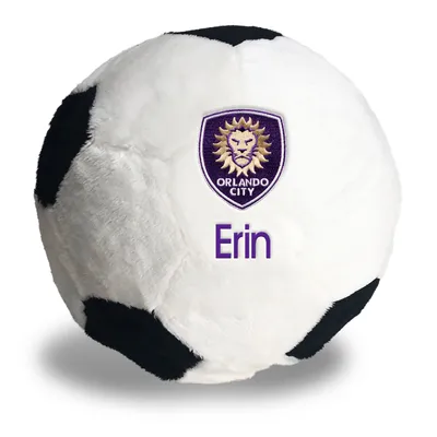 Orlando City SC 9" Personalized Plush Soccer Ball - White