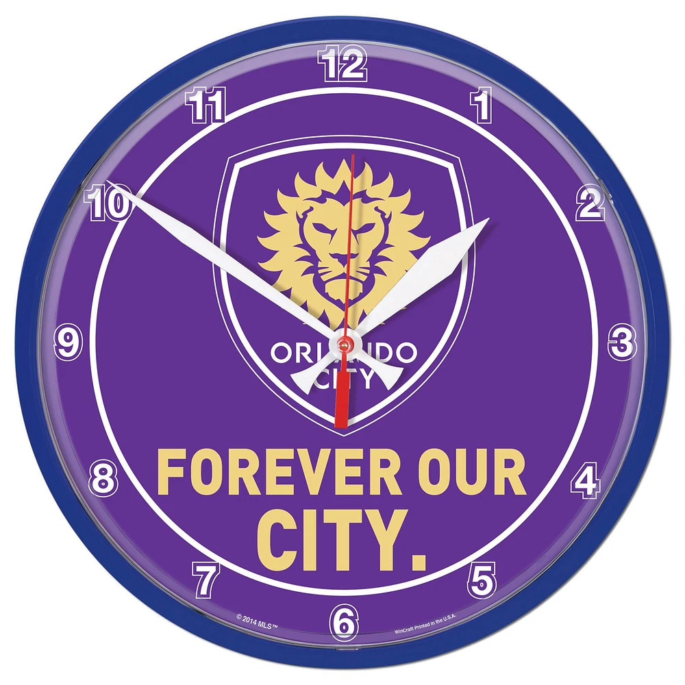 WinCraft Orlando City SC 12.75" Round Wall Clock