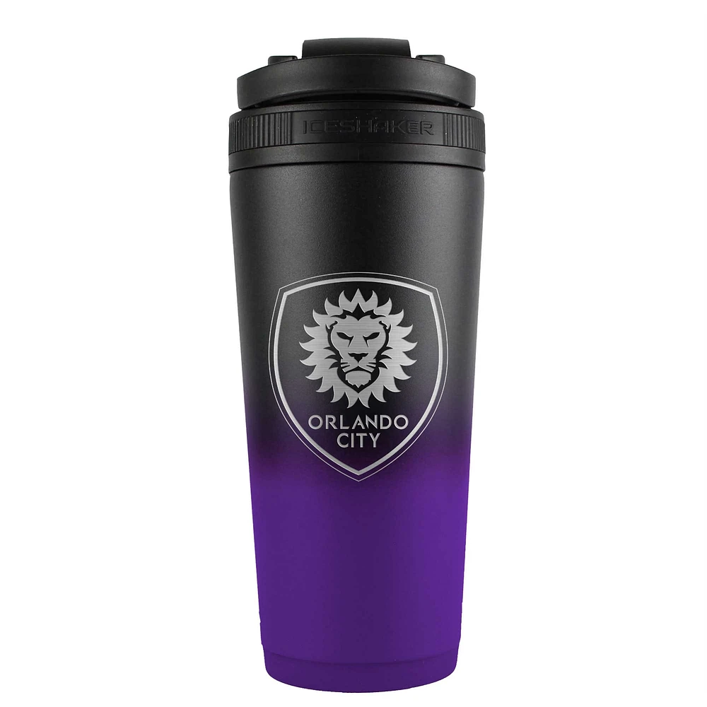 WinCraft Orlando City SC 26oz. Bouteille mélangeur à shaker à glace en acier inoxydable Ombre