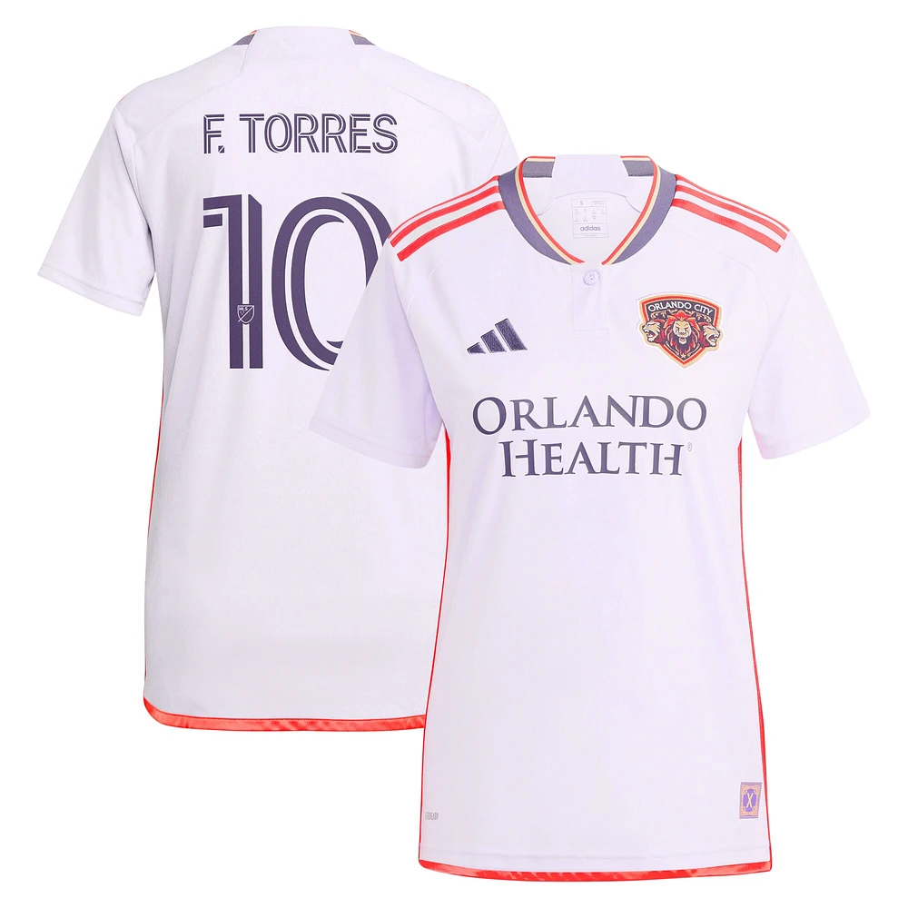 Maillot de joueur réplique adidas Facundo Torres violet Orlando City SC 2024 Legacy Kit pour femme