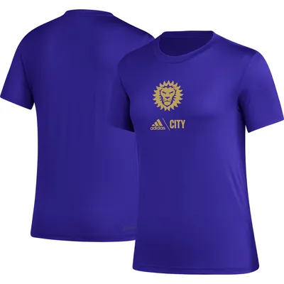 Orlando City SC adidas Women's AEROREADY Club Icon T-Shirt - Purple