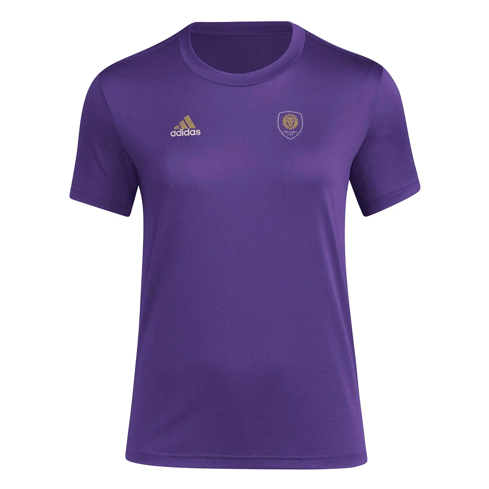 T-shirt adidas violet Orlando City SC Local Stoic pour femme