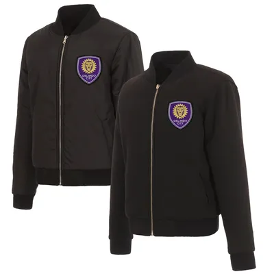 Orlando City SC JH Design Women's Reversible Full-Zip Fleece Jacket - Black