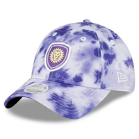 Women's New Era Purple Orlando City SC Tie-Dye 9TWENTY Adjustable Hat