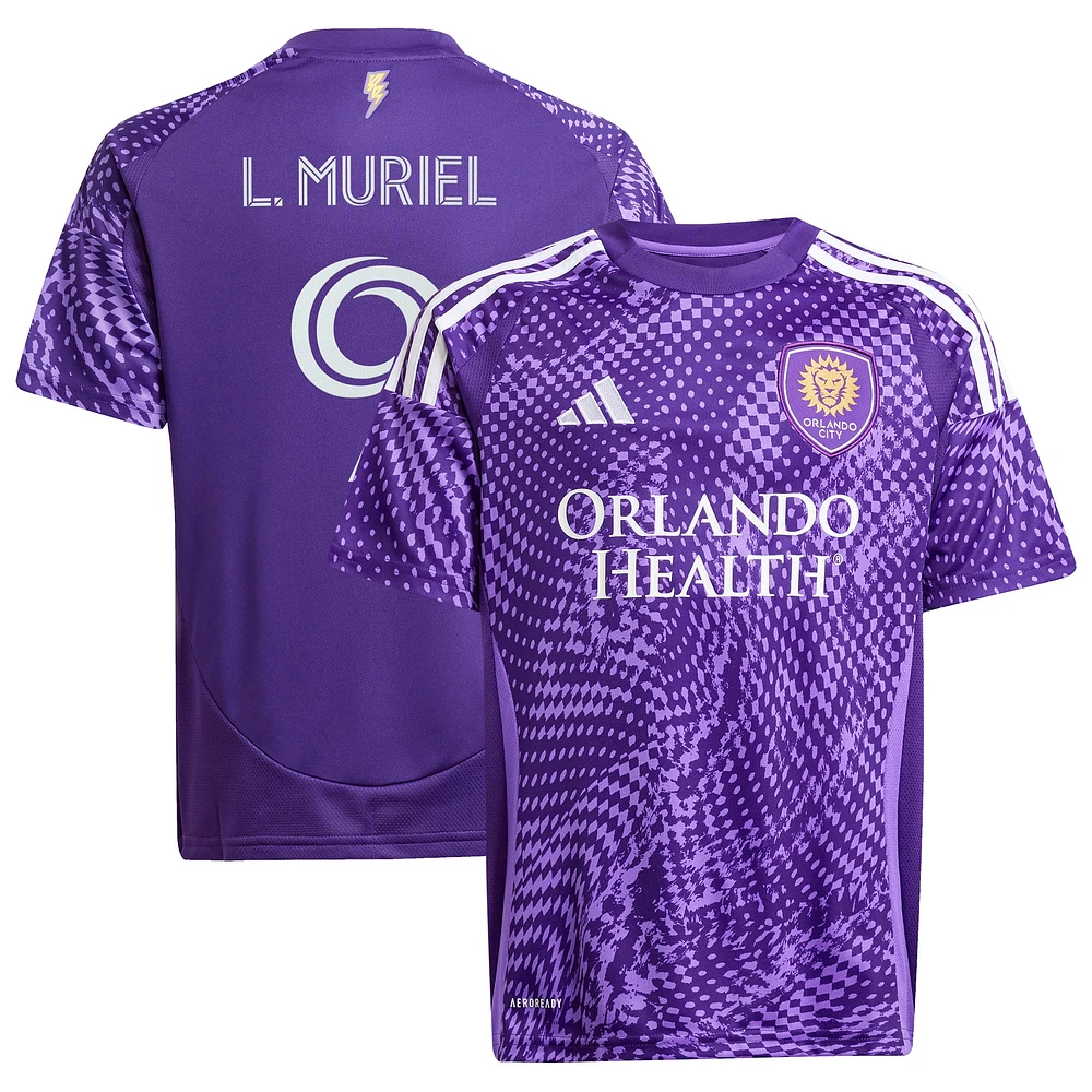 Youth adidas Luis Muriel Purple Orlando City SC 2025 Perfect Storm Replica Player Jersey
