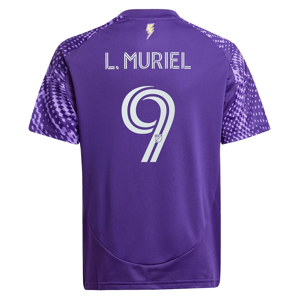 Youth adidas Luis Muriel Purple Orlando City SC 2025 Perfect Storm Replica Player Jersey