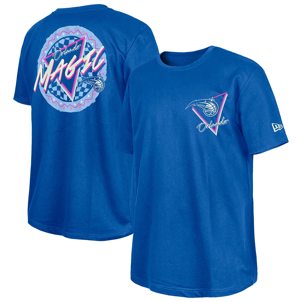 New Era  Blue Orlando Magic Glow-in-the-Dark T-Shirt