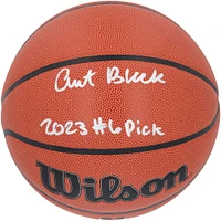 Ballon de basket-ball d'intérieur/extérieur Wilson Authentic Series autographié par Anthony Black Orlando Magic avec inscription « 2023 #6 Pick »