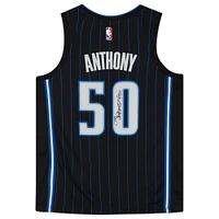 Autographed Nike Cole Anthony Black Orlando Magic 2020-21 Association Swingman Jersey