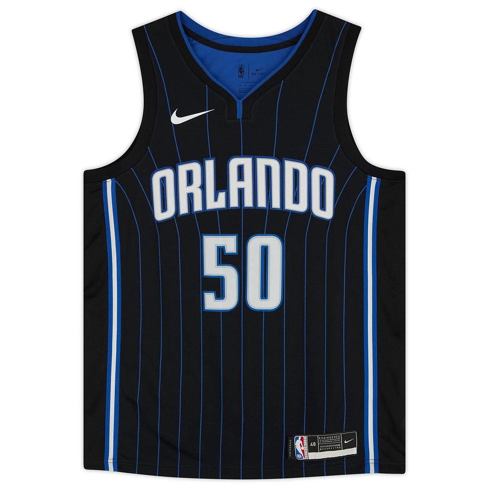 Autographed Nike Cole Anthony Black Orlando Magic 2020-21 Association Swingman Jersey