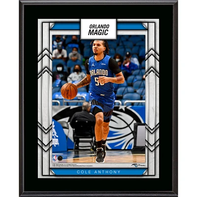 Plaque de joueur sublimée Cole Anthony Orlando Magic 10" x 13"