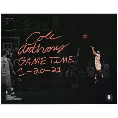 Cole Anthony Orlando Magic Autographed 11" x 14" Game-Winning Spotlight Photograph vs. Minnesota Timberwolves on January 20 2021 with "Game Time 1/20/21" Inscription