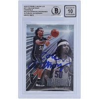 Carte de recrue autographiée 2020-21 Panini Chronicles Essentials #211 Beckett Fanatics Witnessed Authenticated 10 Rookie Card de Cole Anthony Orlando Magic