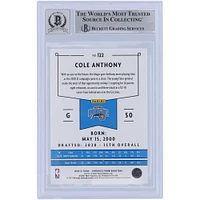 Carte de recrue autographiée 2020-21 Panini Chronicles #122 Beckett Fanatics Witnessed Authenticated 10 Rookie Card de Cole Anthony Orlando Magic