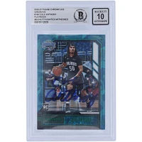 Cole Anthony Orlando Magic Autographed 2020-21 Panini Chronicles Playbook Green Ice Prizm #186 Beckett Fanatics Witnessed Authenticated 10 Rookie Card