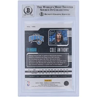 Cole Anthony Orlando Magic Autographed 2020-21 Panini Chronicles Playbook Green Ice Prizm #186 Beckett Fanatics Witnessed Authenticated 10 Rookie Card