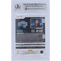 Cole Anthony Orlando Magic Autographed 2020-21 Panini Chronicles Playbook #186 Beckett Fanatics Witnessed Authenticated 10 Rookie Card with "Go Magic" Inscription