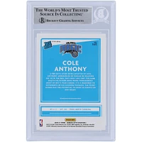 Cole Anthony Orlando Magic Autographed 2020-21 Panini Donruss Optic Blue Velocity Prizm #165 Beckett Fanatics Witnessed Authenticated Rookie Card