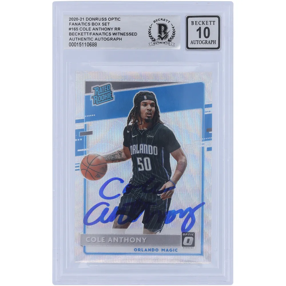 Lids Cole Anthony Orlando Magic Autographed 2020-21 Panini Donruss Optic  Fanatics Box Set Prizm #165 Beckett Fanatics Witnessed Authenticated 10  Rookie Card