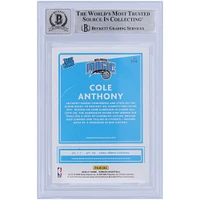 Cole Anthony Orlando Magic autographié 2020-21 Panini Donruss classé Rookie #208 Beckett Fanatics a été témoin d'une carte authentifiée 10 Rookie