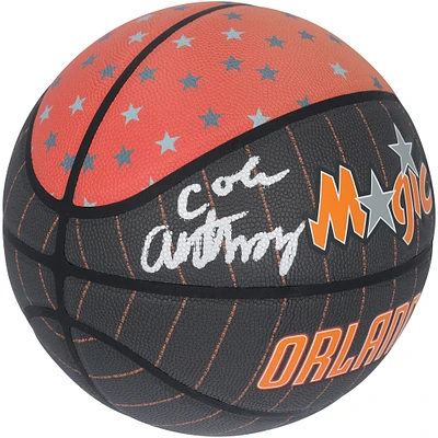 Ballon de basket-ball de collection dédicacé par Cole Anthony Orlando Magic Wilson City Edition