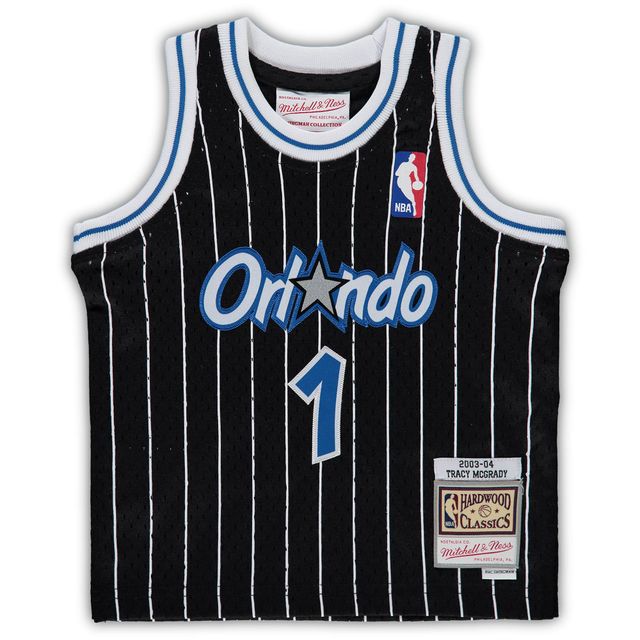 Infant Mitchell & Ness Tracy McGrady Noir Orlando Magic 2003/04 Hardwood Classics Maillot de joueur à la retraite