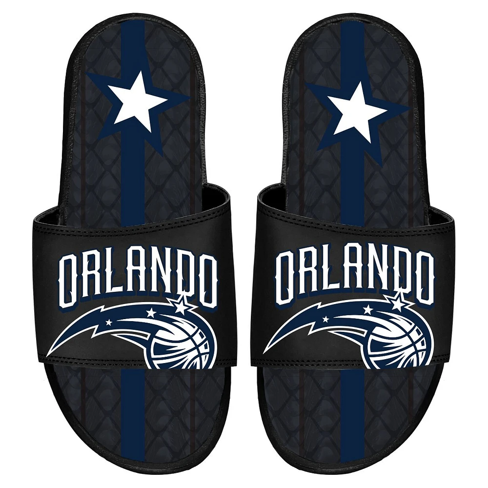 Sandales à enfiler en gel Orlando Magic 2022/23 City Edition noires ISlide