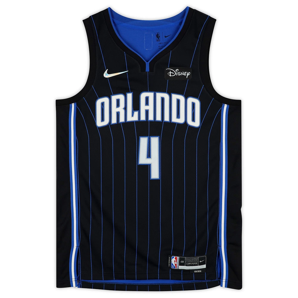 Jalen Suggs Black Orlando Magic Autographed Nike 2021-22 Diamond Swingman Jersey with "2021 #5 Pick" Inscription