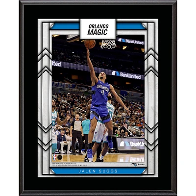 Plaque de joueur sublimée de Jalen Suggs Orlando Magic 10,5'' x 13''