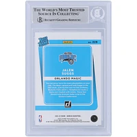 Jalen Suggs Orlando Magic Autographié 2021-22 Panini Donruss Rated Rookie #229 Beckett Fanatics a été témoin d'une carte de recrue authentifiée avec l'inscription « Go Magic »
