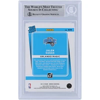 Jalen Suggs Orlando Magic Autographed 2021-22 Panini Donruss Rated Rookie #229 Beckett Fanatics Witnessed Authenticated Rookie Card