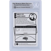 Jalen Suggs Orlando Magic Autographed 2021-22 Panini NBA Hoops Blue Variation #210 Beckett Fanatics Witnessed Authenticated Rookie Card