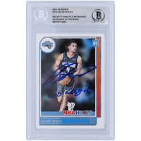 Jalen Suggs Orlando Magic Autographed 2021-22 Panini NBA Hoops #210 Beckett Fanatics Witnessed Authenticated Rookie Card with "Go Magic" Inscription