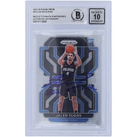 Jalen Suggs Orlando Magic Autographed 2021-22 Panini Prizm #314 Beckett Fanatics Witnessed Authenticated 10 Rookie Card with "2021 #5 Pick" Inscription