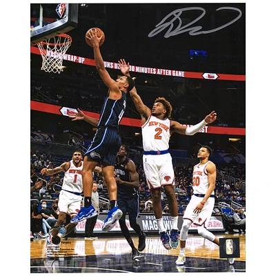 Jalen Suggs Orlando Magic Autographed 8'' x 10'' Black Jersey Layup Photograph