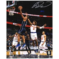 Jalen Suggs Orlando Magic Autographed 8'' x 10'' Black Jersey Layup Photograph