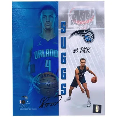 Fanatics Authentic Jalen Suggs Orlando Magic Autographed Nike White Association Swingman Jersey