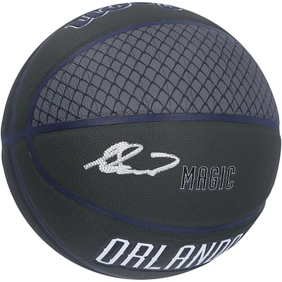 Ballon de basket-ball Wilson City Collector autographié par Jalen Suggs Orlando Magic noir édition 2022-2023