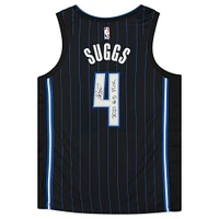 Jalen Suggs Orlando Magic Autographed Black Nike 2021 Swingman Jersey with "2021 #5 Pick" Inscription