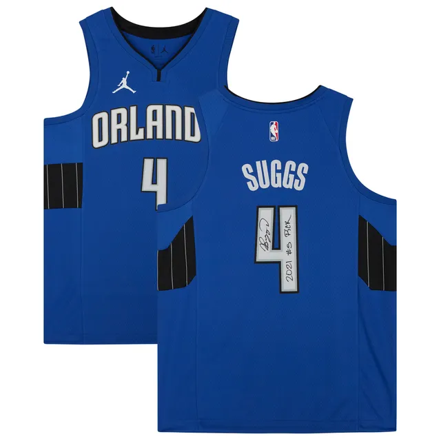 Lids Jalen Suggs Orlando Magic Fanatics Authentic Autographed Jordan Brand  Blue Statement Jersey with 2021 #5 Draft Pick Inscription