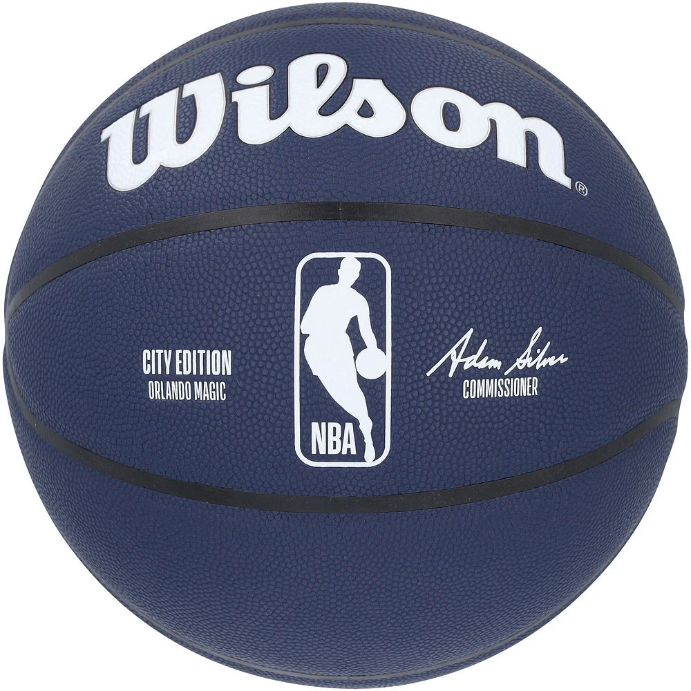 Jalen Suggs Orlando Magic Autographed Wilson 2023-24 City Edition Collector's Basketball